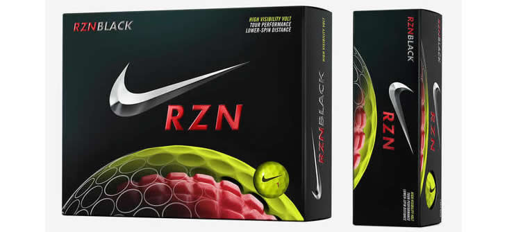 Nike RZN Black Volt Golf Ball
