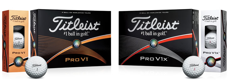 Titleist Pro V1 and Pro V1x