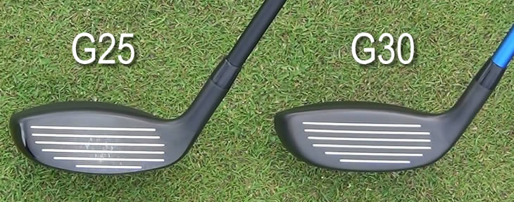 Ping G25 G30 Hybrid face comparison